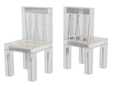 现代亚克力休闲椅子