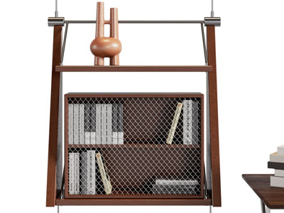 现代中古风玄关柜 边柜3d模型 现代中古风玄关柜 边柜