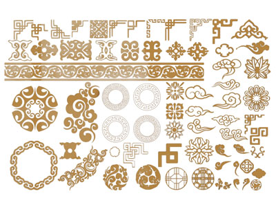 新中式角花 雕花装饰构件