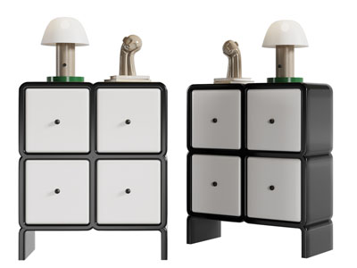 现代玄关柜 边柜3d模型 现代玄关柜 边柜