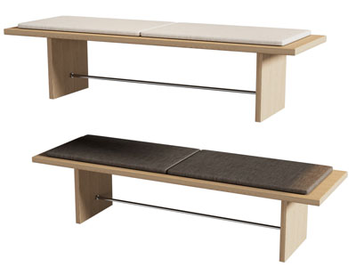 新中式长方形沙发凳子