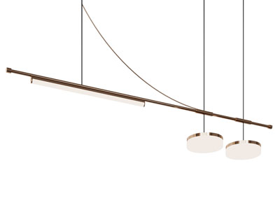 现代金属线条吊灯