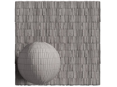 现代水泥砖背景墙3d模型 现代水泥砖背景墙