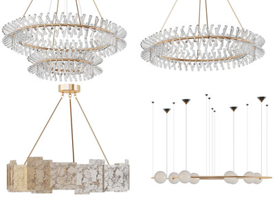 现代轻奢圆形水晶吊灯