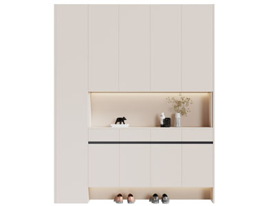 现代玄关鞋柜3d模型 现代玄关鞋柜