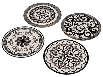 欧式圆形地面拼花