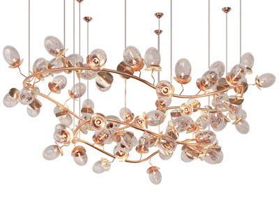 现代轻奢花苞灯罩吊灯