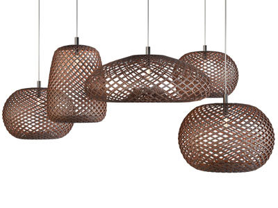 新中式镂空网状灯罩吊灯