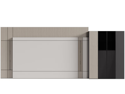 现代背景墙3d模型 现代背景墙