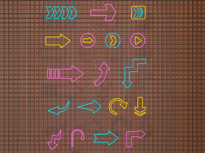 现代箭头霓虹灯 装饰灯