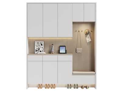 现代玄关鞋柜3d模型 现代玄关鞋柜