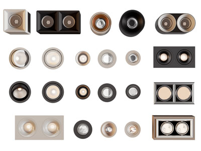 现代筒灯射灯 格栅灯