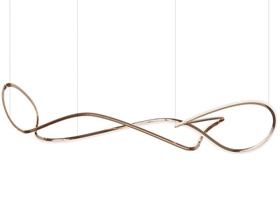 现代金属线条吊灯