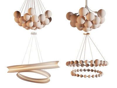 现代球形灯罩吊灯