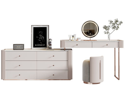 现代轻奢化妆 梳妆台