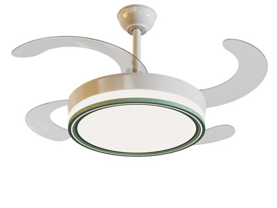 现代圆形吊扇灯 吊灯 吊扇