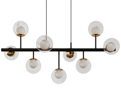 现代球型灯罩吊灯