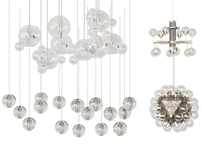 现代泡泡水晶吊灯