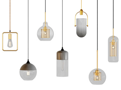 现代单头垂线吊灯