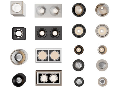 现代筒灯射灯 格栅灯