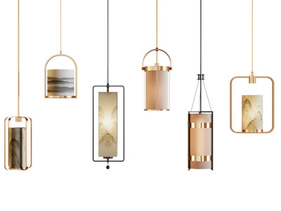 新中式单头吊灯