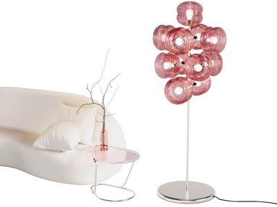 现代彩色灯罩落地灯