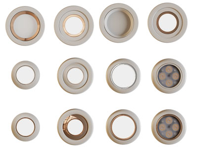 现代圆形筒灯射灯