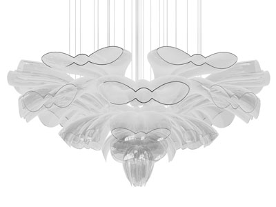 现代花朵造型的亚克力吊灯