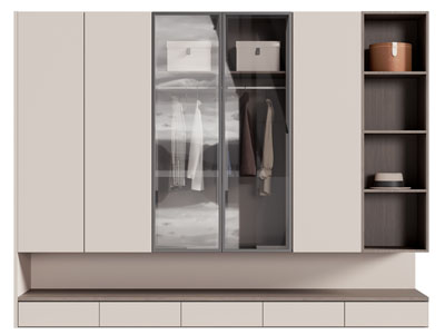 现代衣柜3d模型 现代衣柜