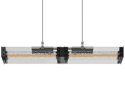 现代长方形水晶吊灯