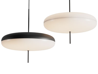 现代扁圆形吊灯