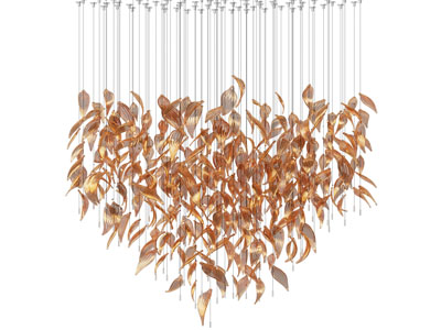 现代树叶吊灯