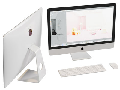 现代电脑显示屏 键盘 鼠标