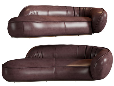 现代皮质贵妃椅 美人榻