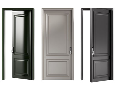 现代木门 平开门