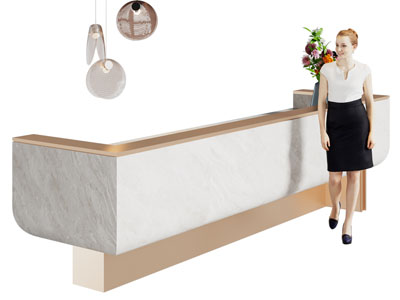 现代前台接待台