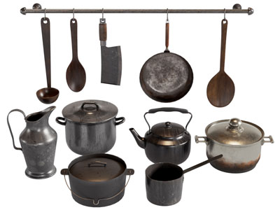 现代锅具 勺子锅铲厨具组合