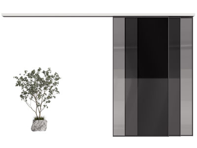 现代玻璃推拉门