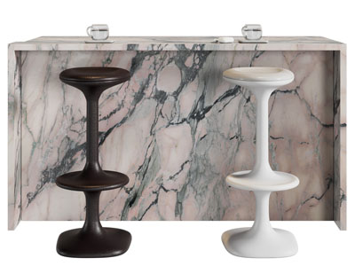 现代大理石吧台 吧凳