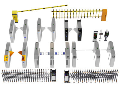 现代道闸 门禁 伸缩门 闸机 收费杆
