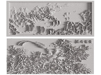 新中式浮雕 装饰挂画3d模型 新中式浮雕 装饰挂画