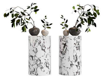 现代花瓶花卉 摆件组合