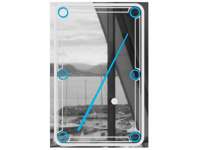 现代装饰台球桌图案的装饰镜子