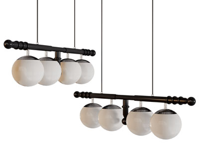 现代球形灯罩吊灯