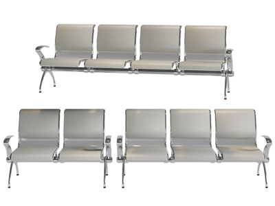 现代金属排椅 公共椅子