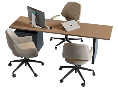 现代老板台 老板桌椅组合