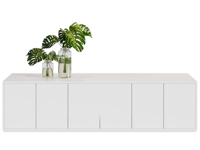 现代玄关柜 花瓶花卉3d模型 现代玄关柜 花瓶花卉