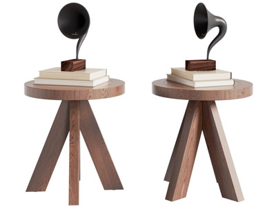 现代中古风留声机 书本摆件组合