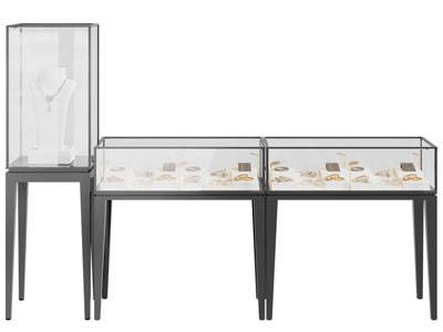 现代珠宝首饰展柜 展示台 珠宝柜3d模型 现代珠宝首饰展柜 展示台 珠宝柜