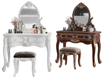 欧式化妆 梳妆台